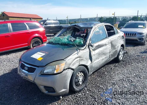 2010 Kia Rio Lx from USA, damaged, VIN KNADH4A32A6627420